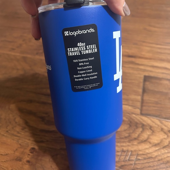 LA  Dodgers 40OZ Blue Stainless Steel Travel Mug. NWT - Picture 3 of 4